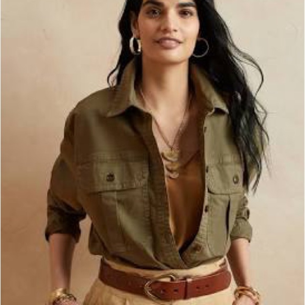 Banana Republic Khaki Utility Jacket